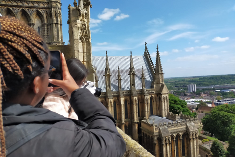 A few students supporting sports teams at an event